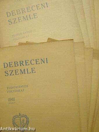 Debreceni Szemle 1933. (nem teljes évfolyam)