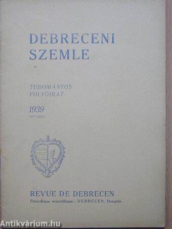 Debreceni Szemle 1939. október