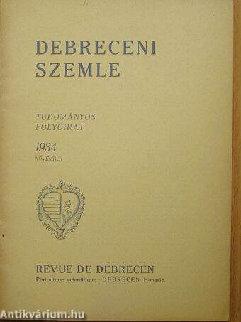 Debreceni Szemle 1934. november