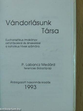 Vándorlásunk Társa (minikönyv)