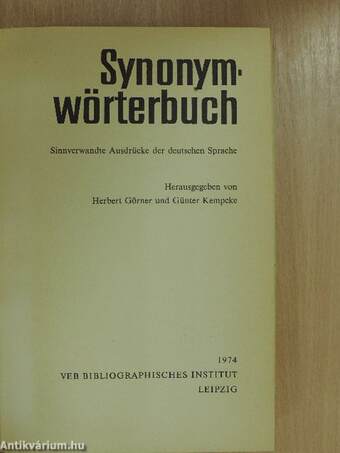 Synonymwörterbuch