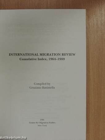 International Migration Review