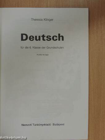 Deutsch für die 6. Klasse der Grundschulen