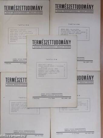 Természettudomány 1946. (nem teljes évfolyam)