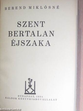 Szent Bertalan éjszaka