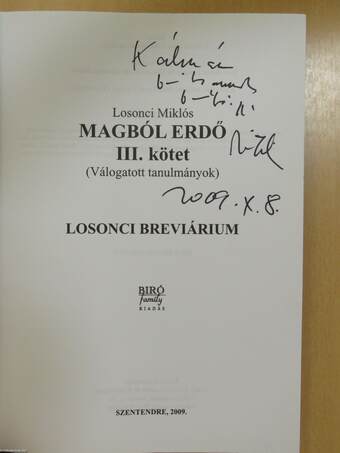 Magból erdő III. (dedikált példány)