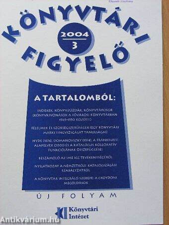 Könyvtári Figyelő 2004/3.
