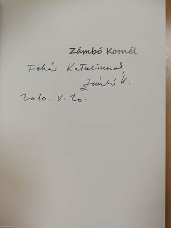 Zámbó Kornél (dedikált példány)