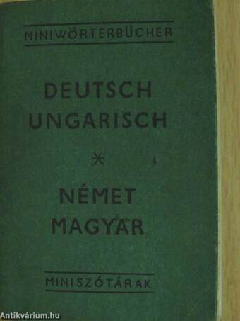 Német-magyar miniszótár (minikönyv)