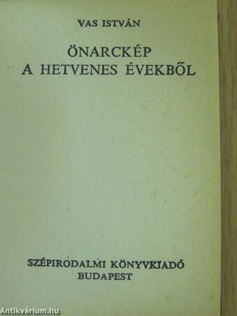 Önarckép a hetvenes évekből (minikönyv)