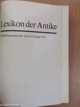 Lexikon der Antike