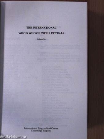 The International Who's Who of Intellectuals 6.