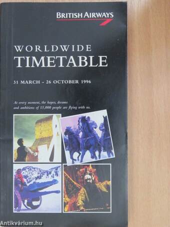 Worldwide Timetable 31 March-26 October 1996