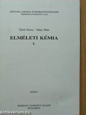 Elméleti kémia I.