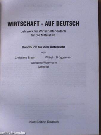 Wirtschaft - auf Deutsch