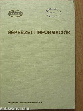 Gépészeti információk II.