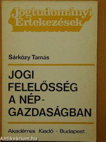 Jogi felelősség a népgazdaságban