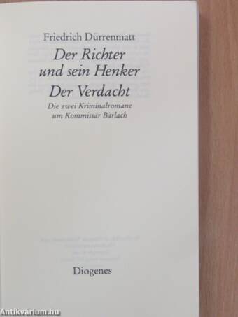 Der Richter und sein Henker/Der Verdacht