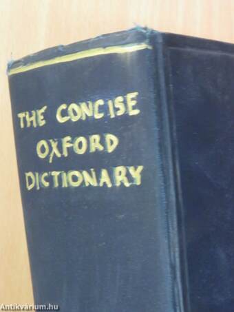 The Concise Oxford Dictionary of Current English