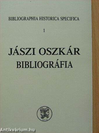 Jászi Oszkár bibliográfia