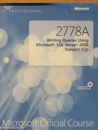 Microsoft Official Course 2778A - CD-vel