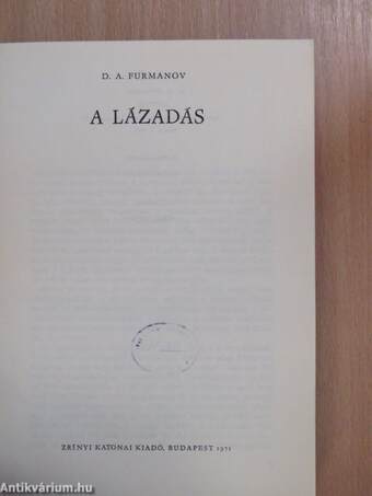 A lázadás