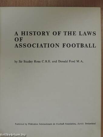 A history of the Laws of Association Football