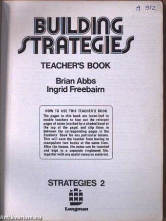 Building Strategies - Teacher's Book