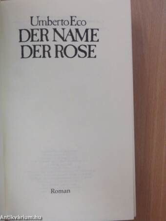 Der Name der Rose