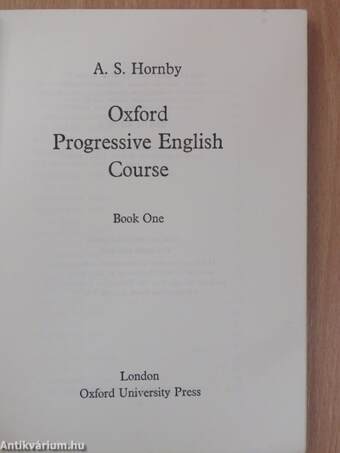 Oxford Progressive English Course Book 1