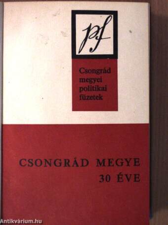 Csongrád megyei politikai füzetek II. 1975-1980. (8 db)