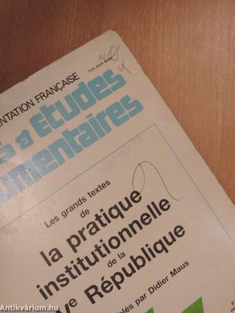 Les grands textes de la pratique institutionnelle de la Ve République