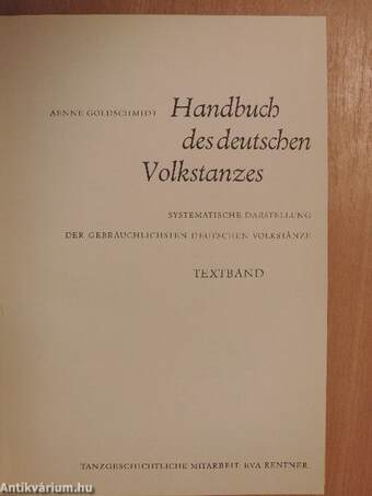 Handbuch des deutschen Volkstanzes 1-3.