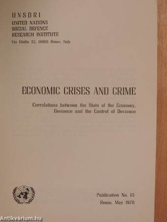 Economic crises and crime