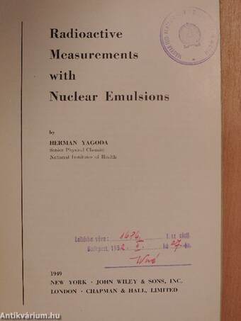 Radioactive Measurements with Nuclear Emulsions