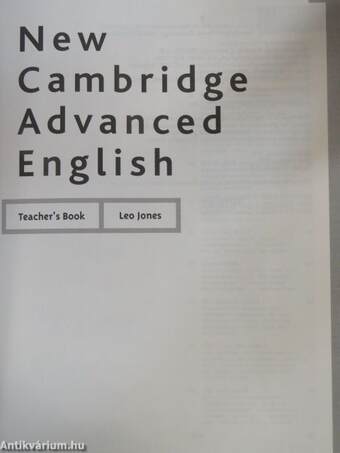 New Cambridge Advanced English - Teacher's Book