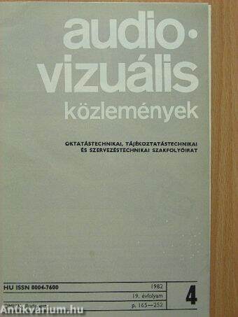 Audiovizuális Közlemények 1982/4.