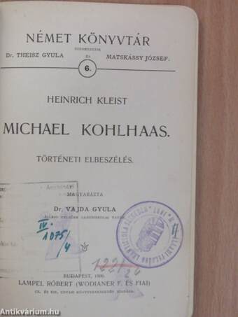 Michael Kohlhaas (gótbetűs)