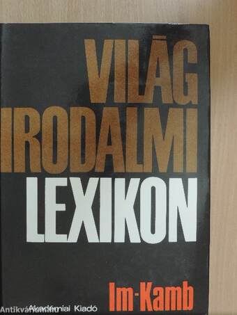 Világirodalmi Lexikon 5. (töredék)