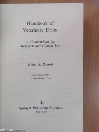 Handbook of Veterinary Drugs