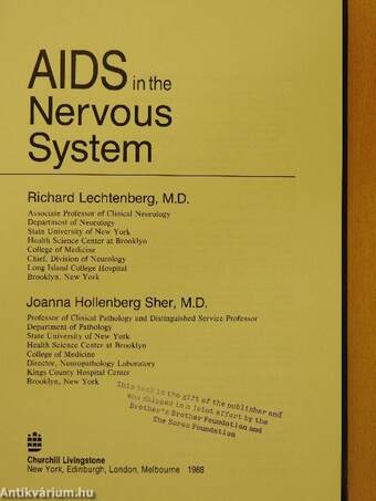 AIDS in the Nervous System