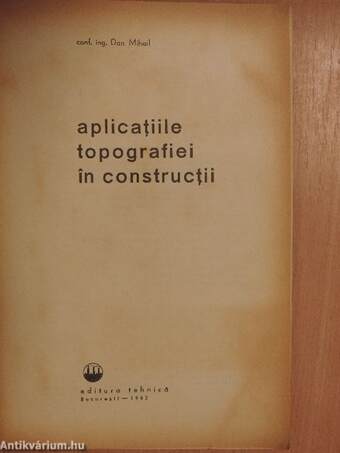 Aplicatiile topografiei in constructii