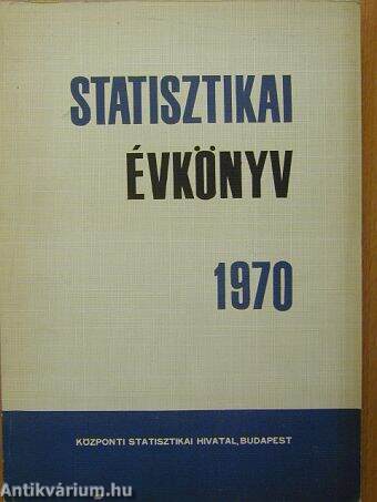 Statisztikai Évkönyv 1970