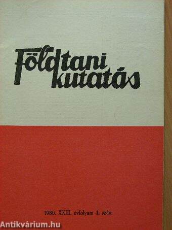 Földtani Kutatás 1980/4.