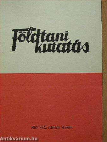 Földtani Kutatás 1987/4.