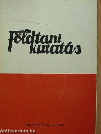 Földtani Kutatás 1981/3.