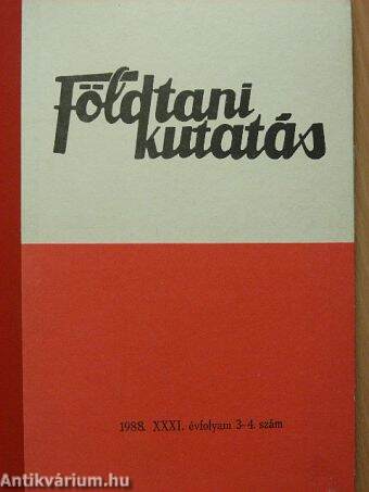 Földtani Kutatás 1988/3-4.