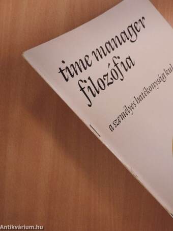 Time Manager filozófia