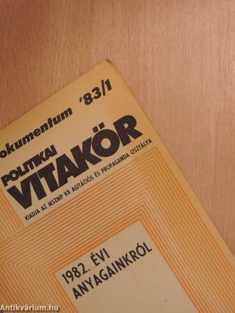 Politikai Vitakör 1983/1.