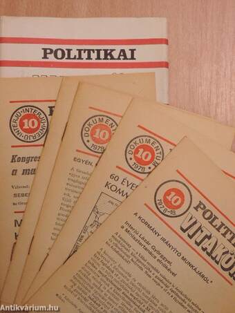 Politikai Vitakör 1978/10.